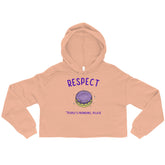 Respect People's Pronouns Please Crop Hoodie